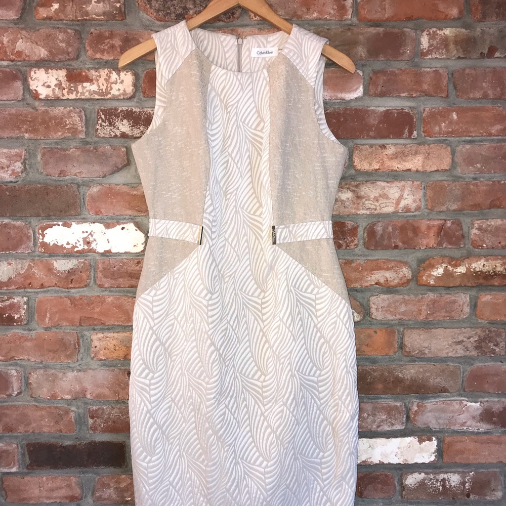 NWOT Calvin Klein Belted Dress